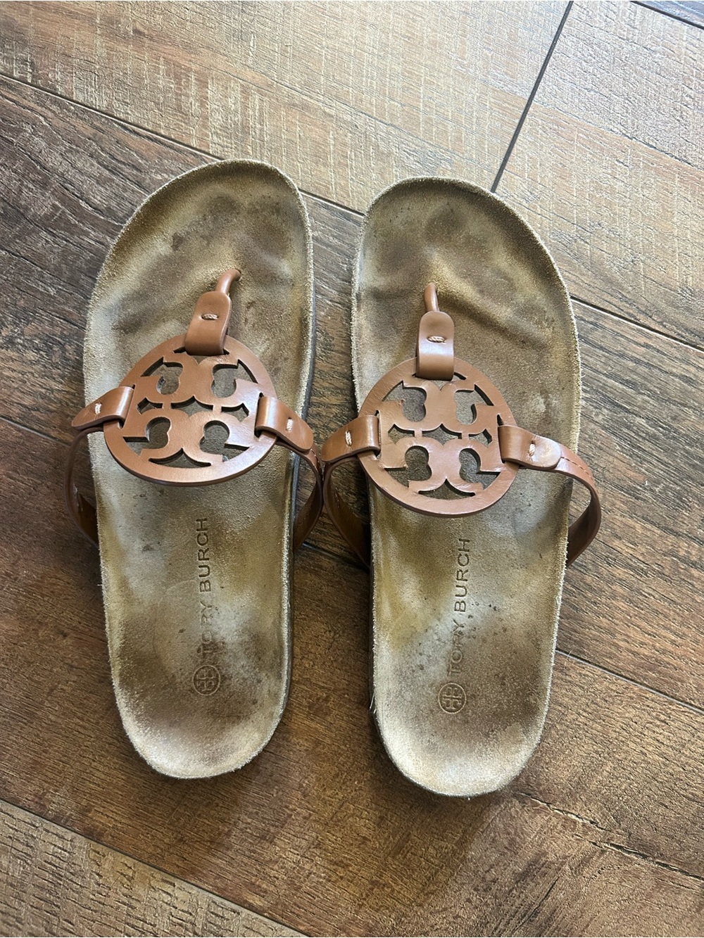 Tory Burch Brown Leather Miller Cloud
